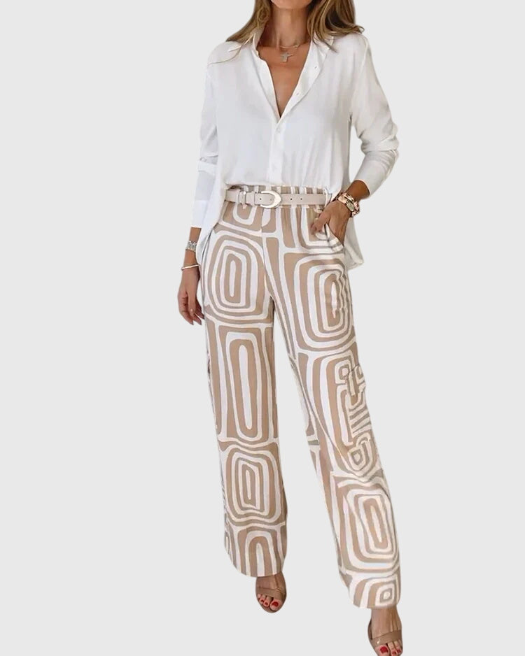 Clara | Stylish Pants + Free Blouse & Belt
