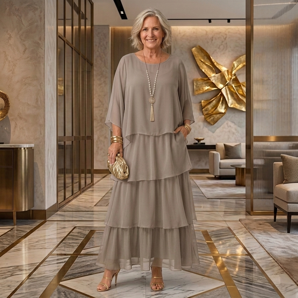 LARA™ | ELEGANT FLOWING MAXI DRESS