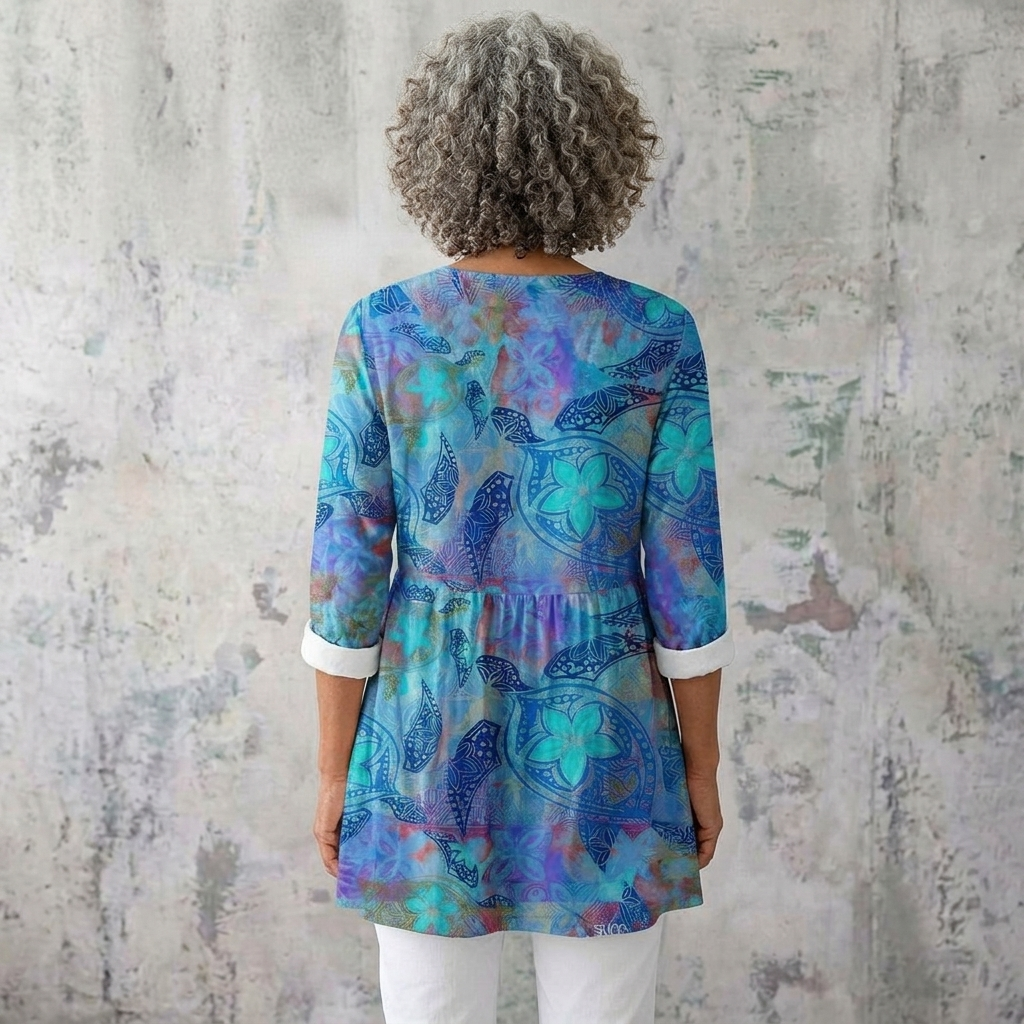 JULIETTE | LONG BLOUSE WITH V-NECK